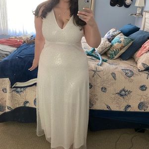 Beautiful white sequin dress from Baltic Born.